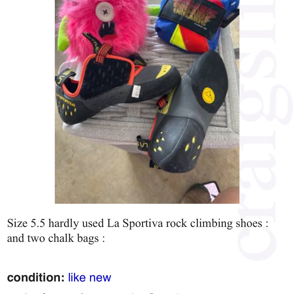 La Sportiva Black and Yellow Sneakers Technical Performance